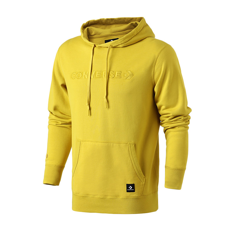 匡威男装卫衣春季套头连帽线圈罗纹休闲运动服10008356 L 10008356-A01墨黑色