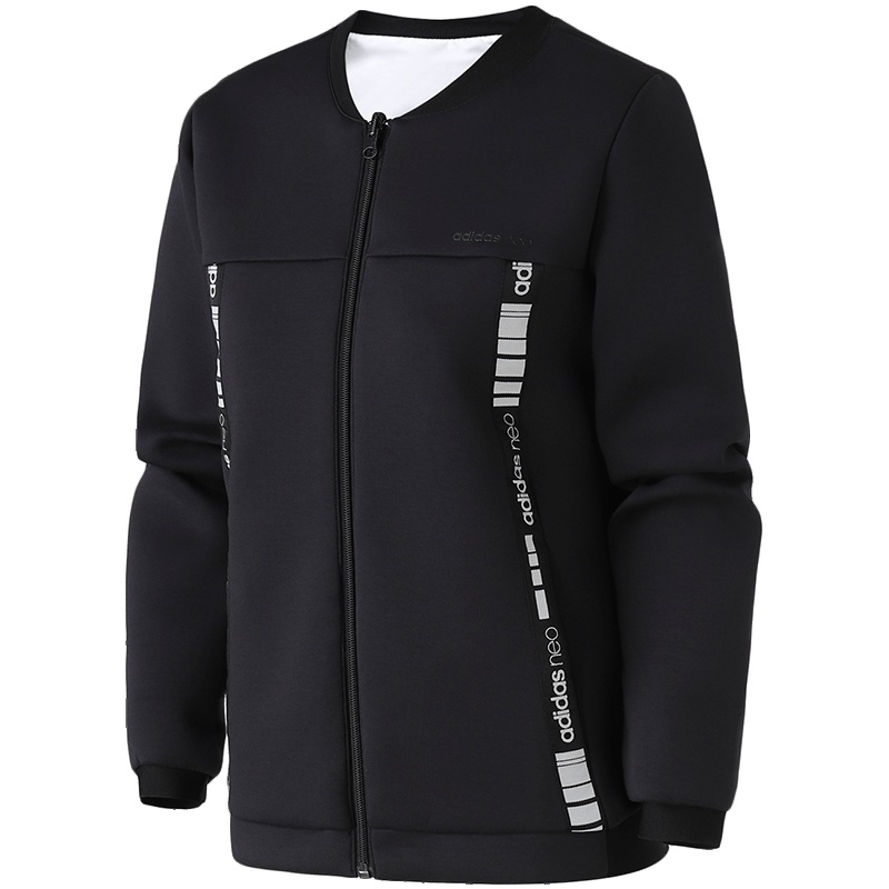 adidas阿迪达斯NEO女装休闲夹克两面穿运动服外套FH9330 L FH9330黑