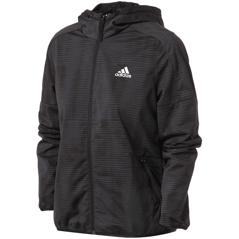 【自营】adidas阿迪达斯女子外套夹克年梭织训练休闲运动服CF9117 M CF9117黑/白