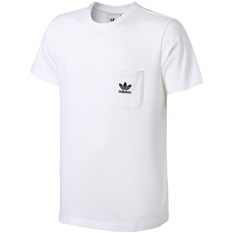 【自营】adidas阿迪达斯三叶草运动服男装短袖T恤休闲运动服CW5175 L CW5175白色