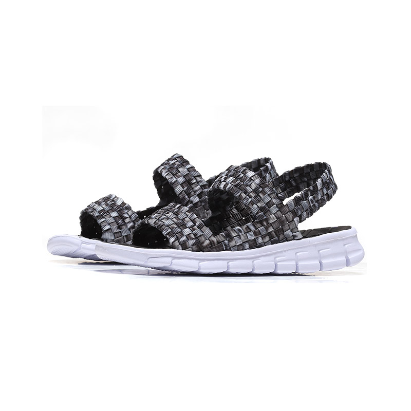 【自营】Skechers斯凯奇女大童凉鞋黑色时尚低帮运动鞋664082L 664082L/BLK黑色