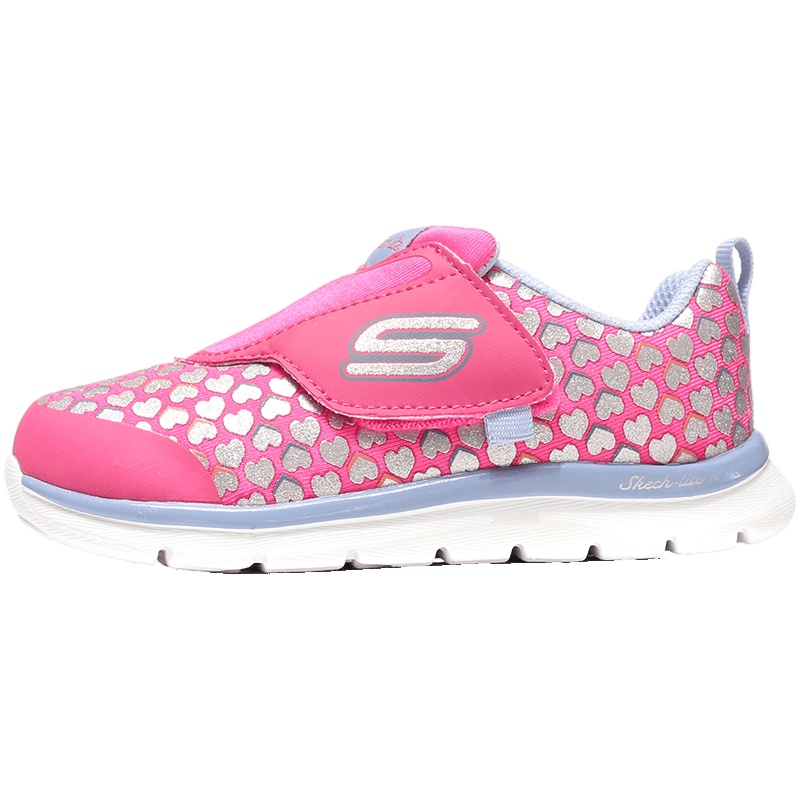 【自营】Skechers斯凯奇女小童休闲鞋低帮运动鞋82074N 82074N/HPLV桃红薰衣草 24码/135