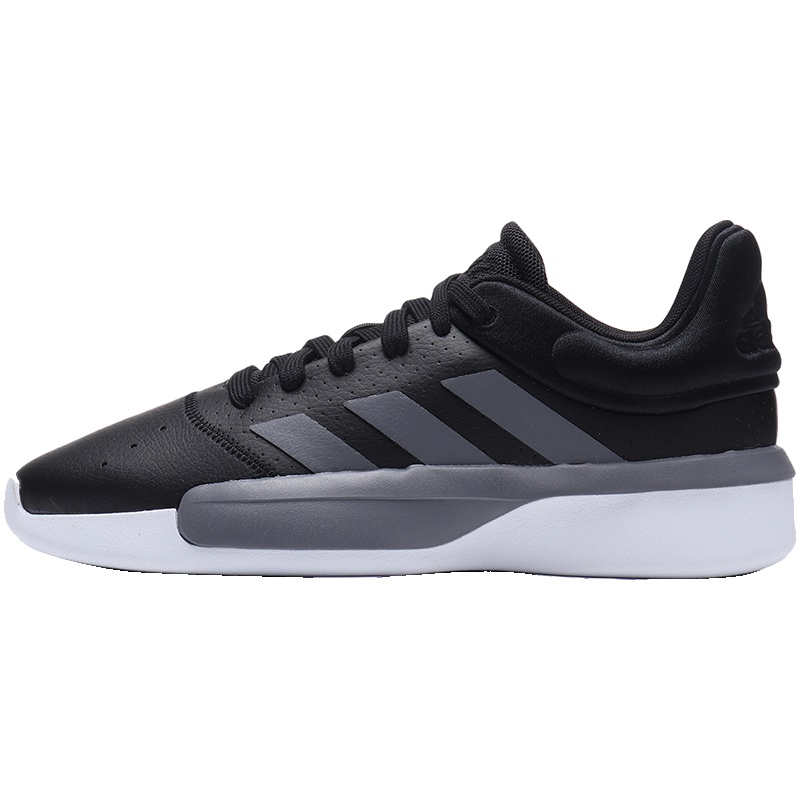 adidas男鞋篮球鞋PRO低帮W训练比赛运动鞋G54115 G54115黑色+四度灰