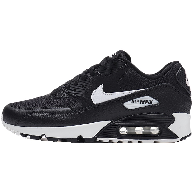 NIKE耐克女鞋休闲鞋AIR MAX 90气垫缓震运动鞋325213 325213-060黑+顶峰白+黑+黑+顶峰白