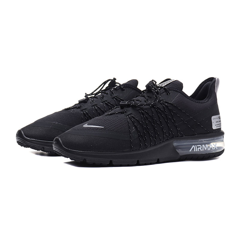 耐克女鞋跑步鞋AIR MAX系列气垫松紧带休闲运动鞋AV5356 AV5356-004黑+反射银