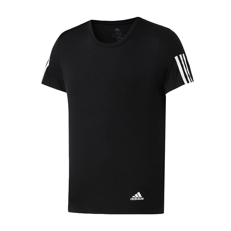 adidas男服短袖T恤圆领健身跑步训练休闲运动服DZ2487 L DZ2487黑色