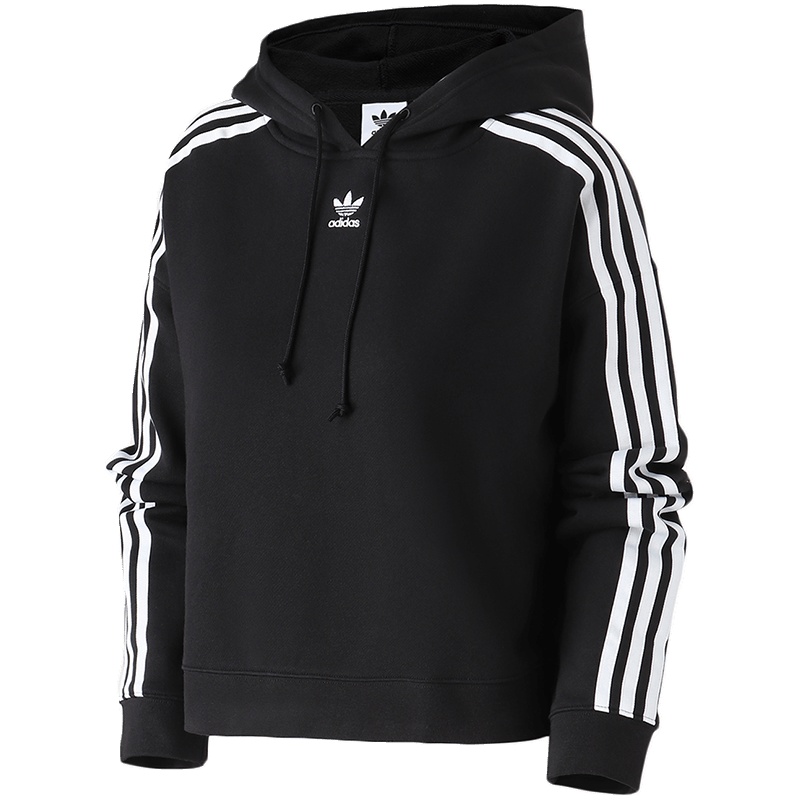 【自营】adidas阿迪达斯三叶草运动服女装长袖卫衣秋冬季运动服CY4766 30 CY4766黑