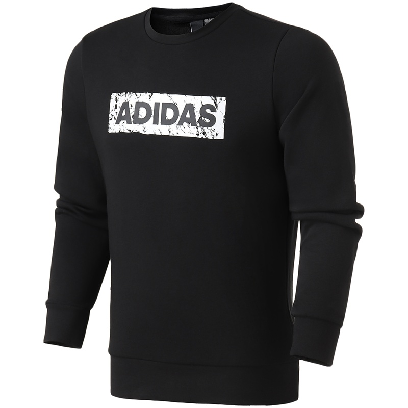 【自营】adidas男服卫衣圆领套头休闲运动服DW4601 L DW4601黑色