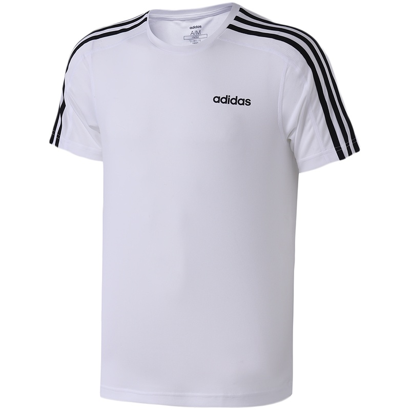 【自营】adidas男服短袖T恤圆领训练休闲运动服DU1242 L DU1242白色