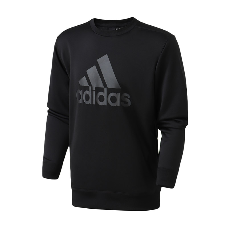 【自营】adidas男服卫衣圆领套头衫针织训练运动服DN1449 L DN1449黑色