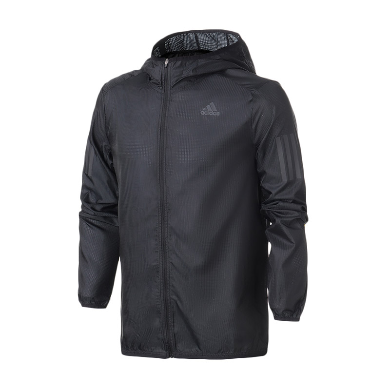 【自营】adidas阿迪达斯男子外套夹克跑步训练健身运动服DN8763 L DN8763黑