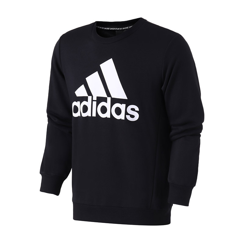 【自营】adidas男服卫衣圆领套头休闲运动服DT9941 L DT9941黑色