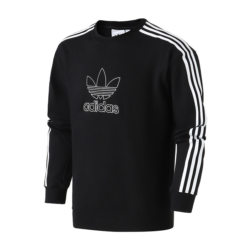 【自营】adidas阿迪达斯三叶草男装运动服休闲卫衣DX4233 L DX4233黑色