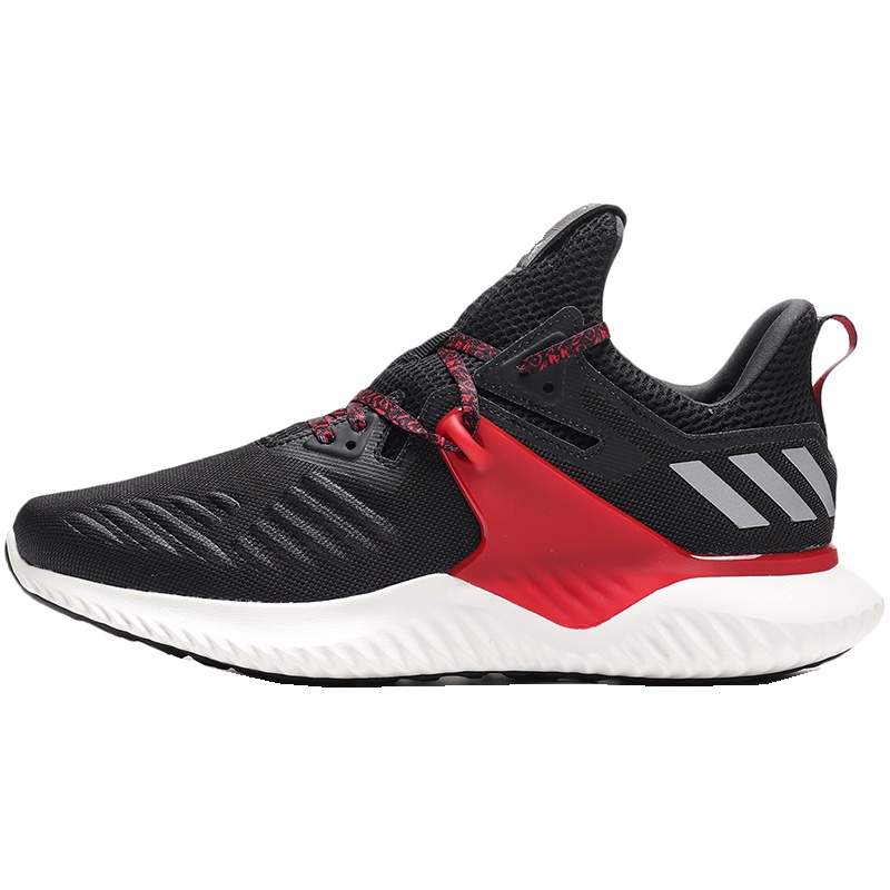 【自营】adidas男鞋跑步鞋ALPHABOUNCE休闲运动鞋G28011 G28011黑色+银灰+红色
