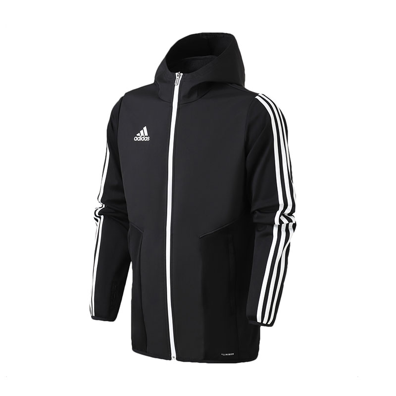 【自营】adidas男服外套夹克防风服足球跑步休闲运动服D95955 L D95955黑色