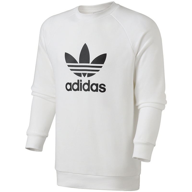 【自营】adidas阿迪达斯三叶草男装男运动休闲logo款卫衣DV1544 L DV1544白色