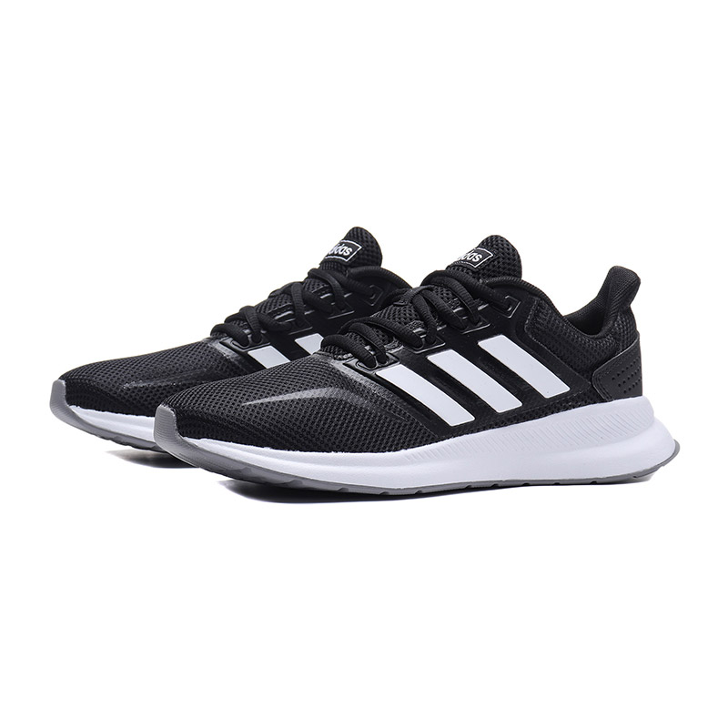 【自营】adidas女鞋跑步鞋RUNFALCON跑步透气休闲运动鞋F36218 F36218黑色+白色