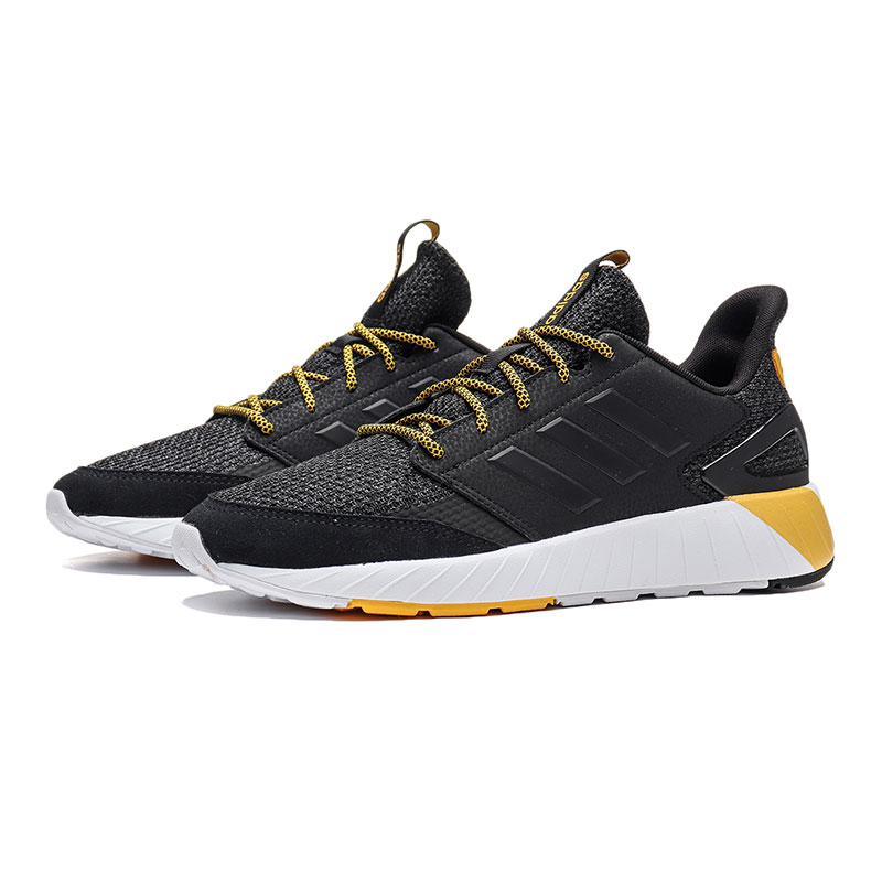 【自营】adidas阿迪达斯NEO男鞋QUESTARSTRIKE运动鞋休闲鞋G25770 G25770黑色+日光黄