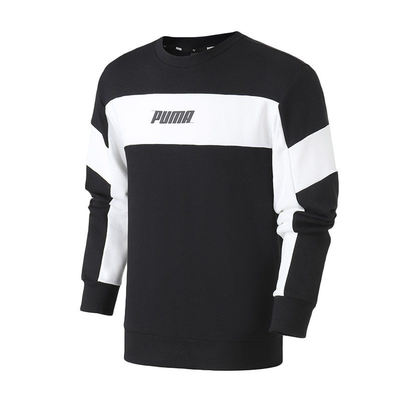 PUMA彪马男装运动服休闲服圆领卫衣844140 L 84414001黑色