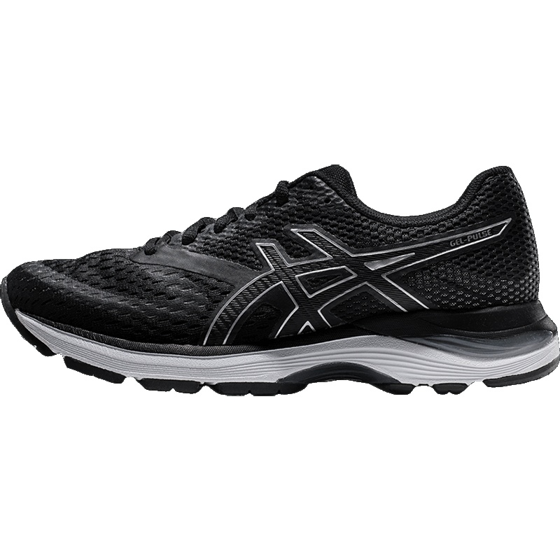 ASICS女鞋跑步鞋GEL-PULSE 10运动鞋1012A010-002 1012A010-002黑色+银色