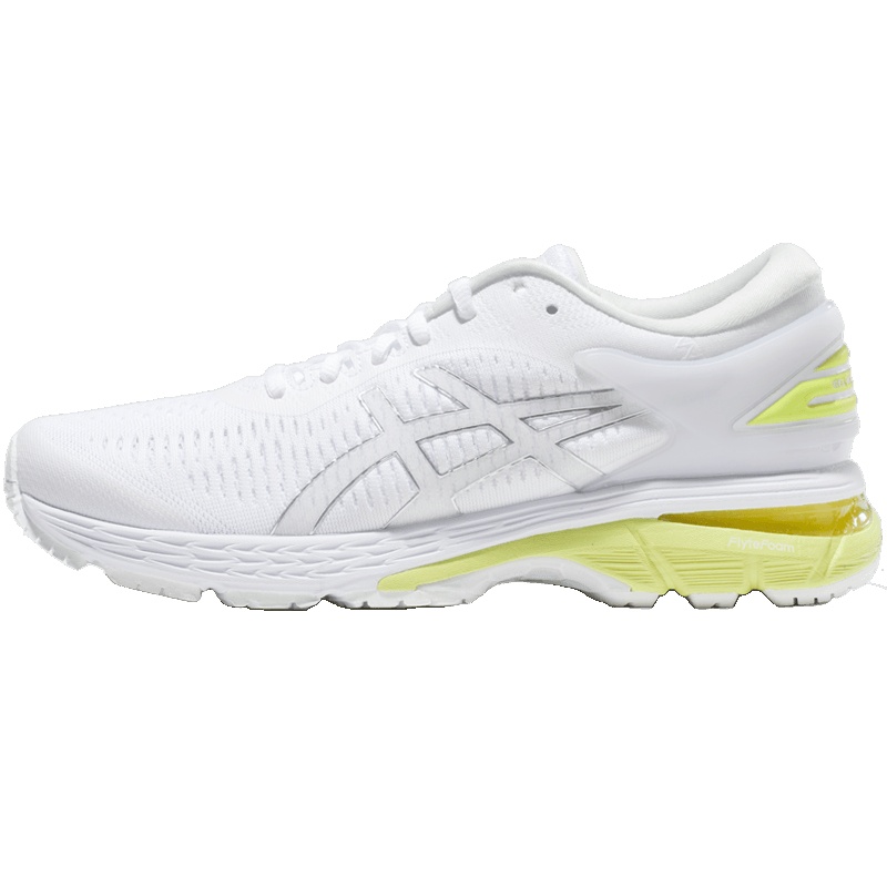 ASICS女鞋跑步鞋GEL-KAYANO 25运动鞋1012A026-101 1012A026-101白色+黄色