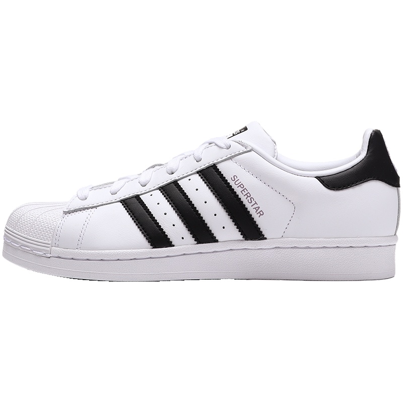 Adidas阿迪达斯三叶草女鞋SUPERSTAR运动板鞋CM8414 CM8414ftwr白+一号黑