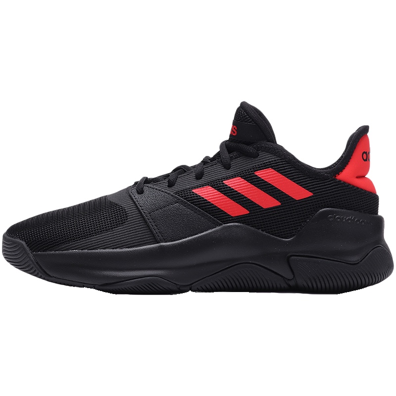 adidas男鞋篮球鞋STREETFLOW低帮训练比赛运动鞋F36523 F36523黑色+红色