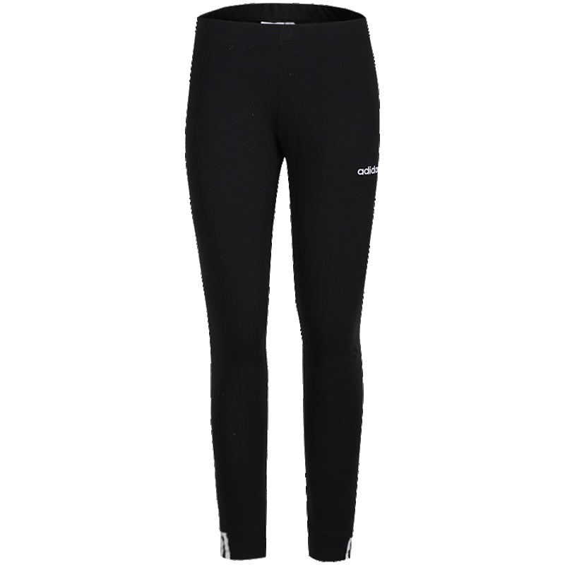 adidas阿迪达斯三叶草女裤春季跑步训练紧身长裤DU7196 DU7196黑色 30