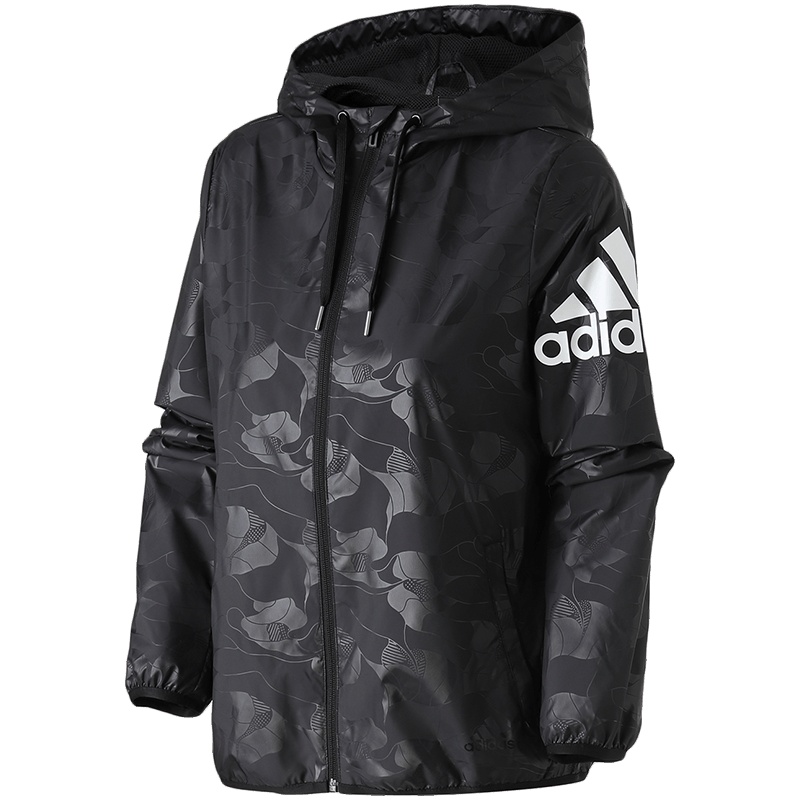 adidas女服外套夹克梭织休闲运动服DW4563 L DW4563白色