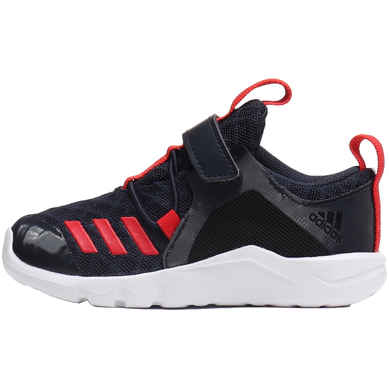 adidas童男鞋婴童鞋魔术贴学步宝宝休闲运动鞋D97468