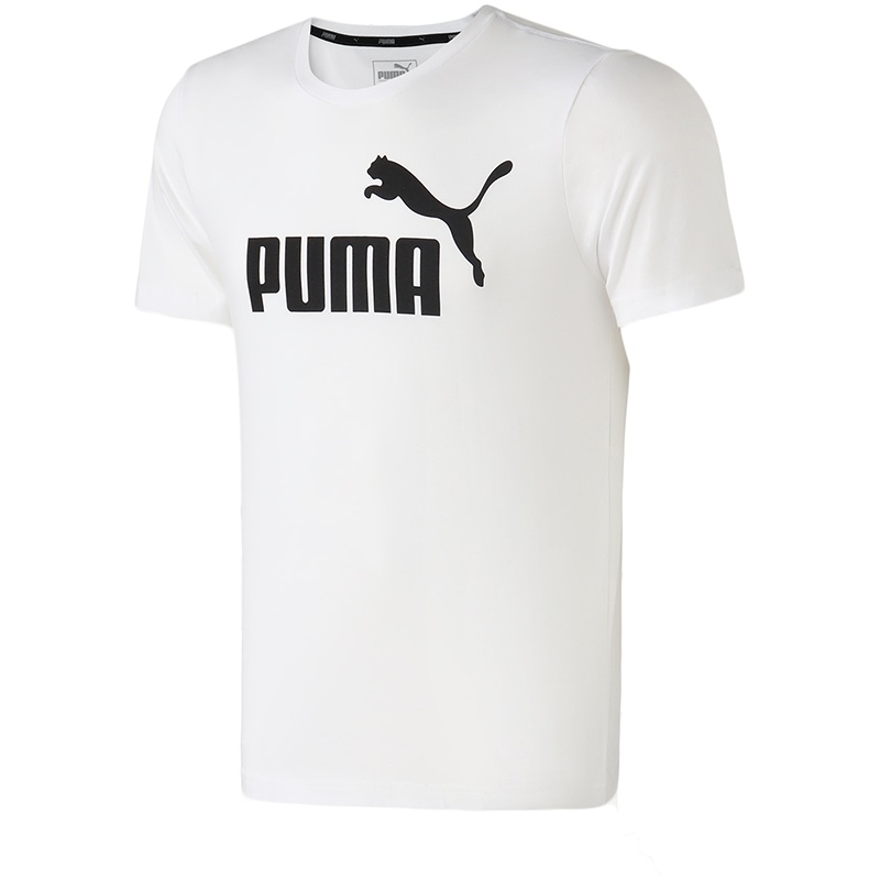 PUMA彪马男装春季新款跑步训练经典LOGO款圆领短袖T恤844642