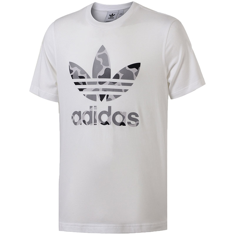 【自营】adidas阿迪达斯三叶草运动服大LOGO男装短袖T恤DH4767