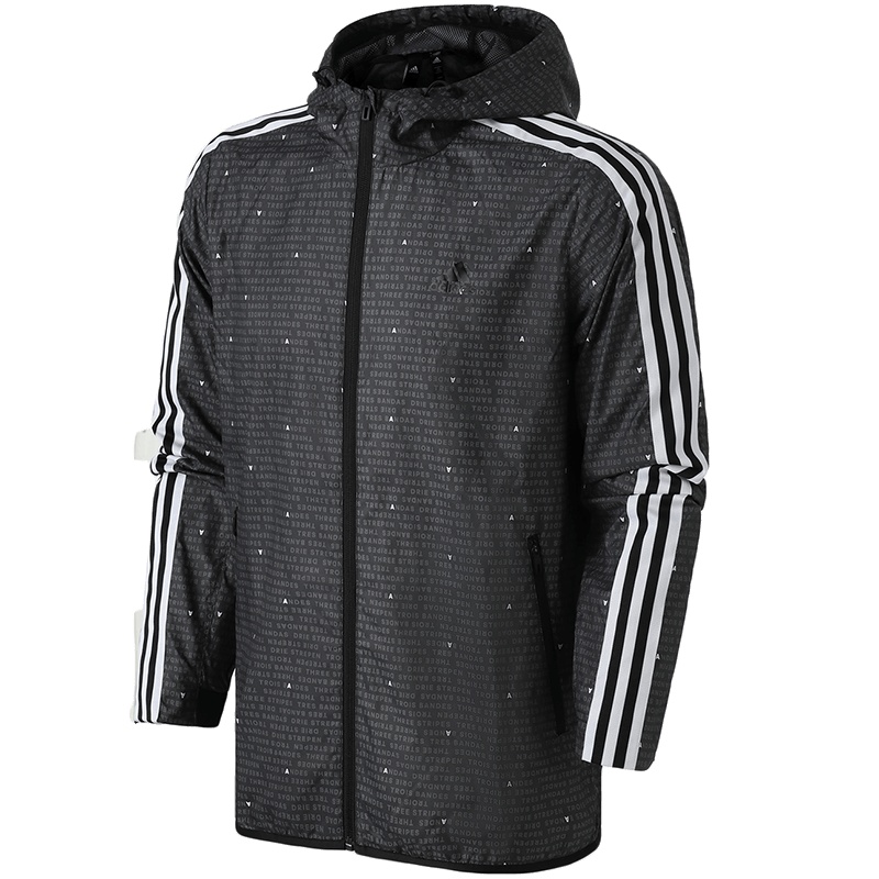 【自营】adidas男服外套夹克连帽休闲运动服DW4616