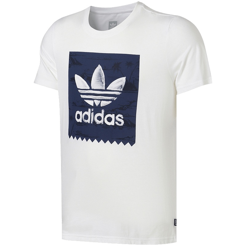 【自营】adidas阿迪达斯三叶草运动服男装大LOGO款休闲运动短袖T恤CF3102