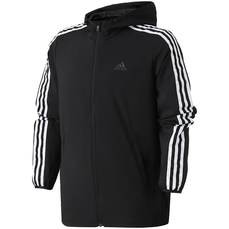 【自营】adidas男服外套夹克防风连帽休闲运动服DW4600