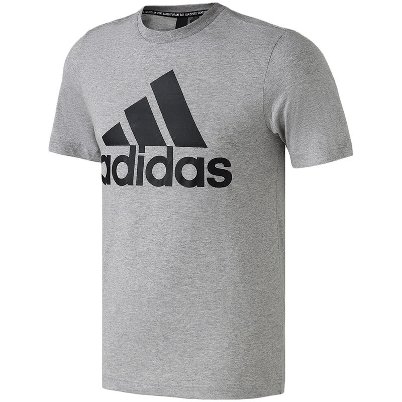 adidas男服短袖T恤基础logoT休闲运动服DT9930