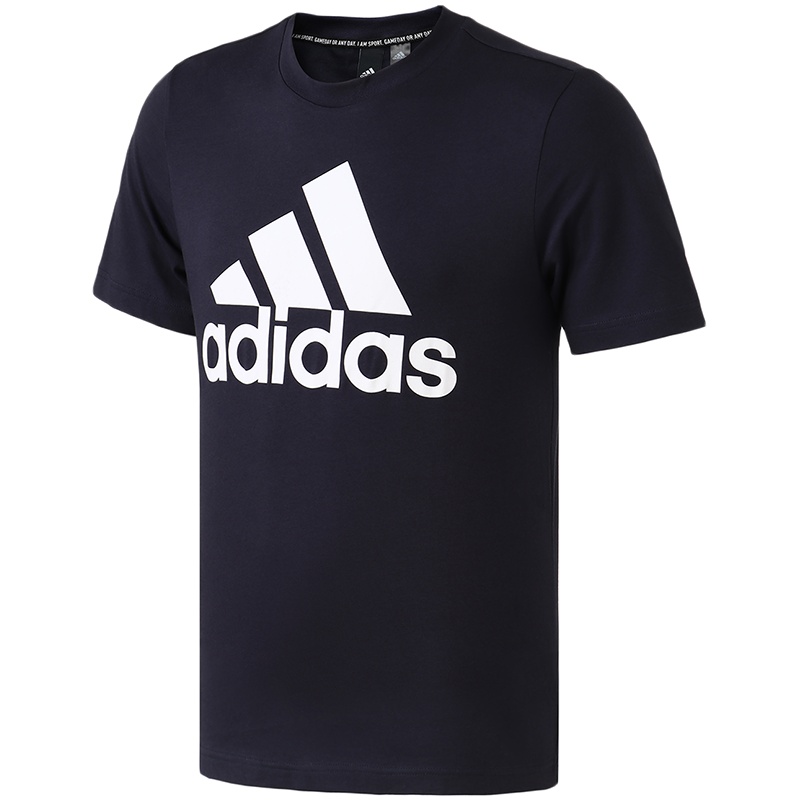 adidas男服短袖T恤基础logoT休闲运动服DT9932