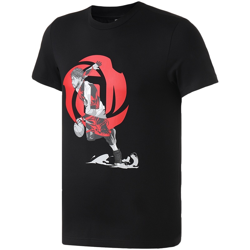 【自营】adidas男服短袖T恤罗斯漫画篮球文化休闲运动服DQ0922