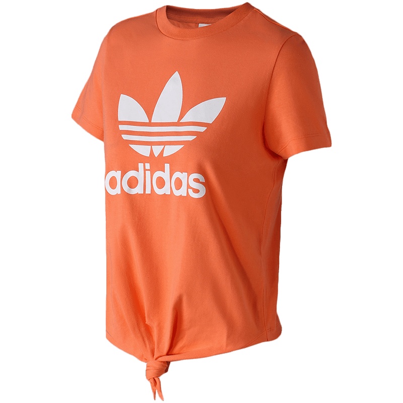 adidas阿迪达斯三叶草女装运动休闲大LOGO短袖T恤FH8000