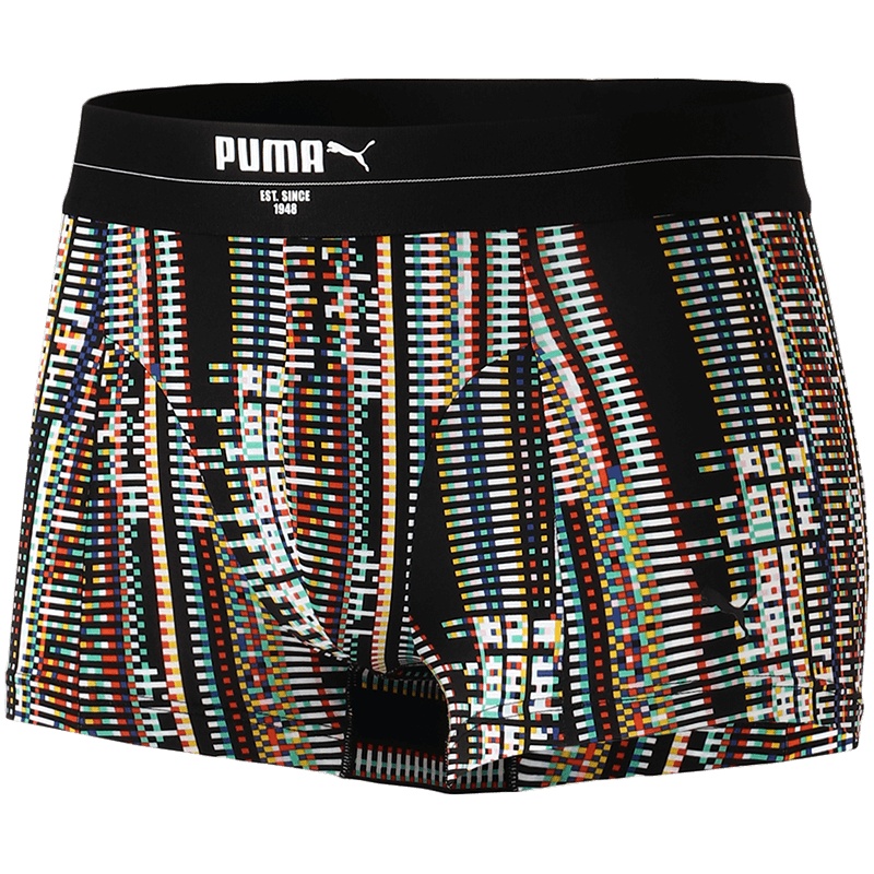 PUMA彪马男裤LOGO边印花运动内裤四角裤舒适平角裤907407