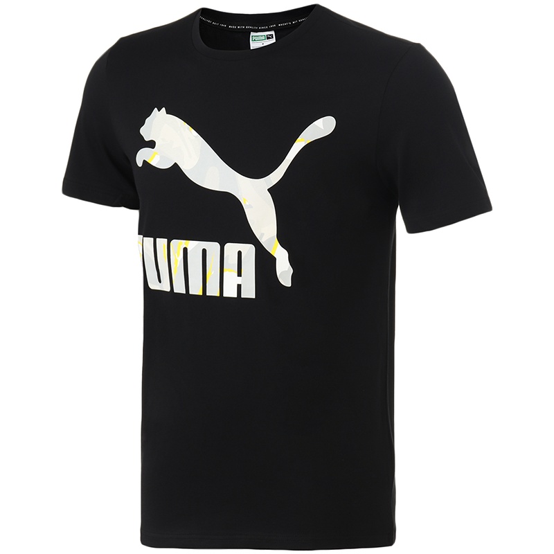 PUMA彪马男装运动服圆领LOGO短袖跑步健身T恤579405