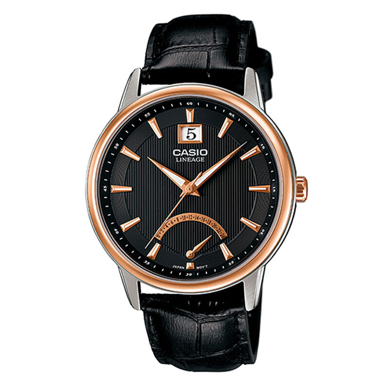 CASIO卡西欧日韩品牌 石英表 男 LINEAGE系列商务简约典雅金属男士腕表LIN-202 LIN-202D-1A