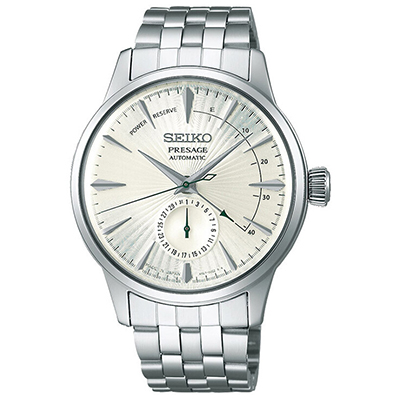 精工(SEIKO)日韩品牌 机械表 男 休闲商务金属表带机械男士手表SSA341J1