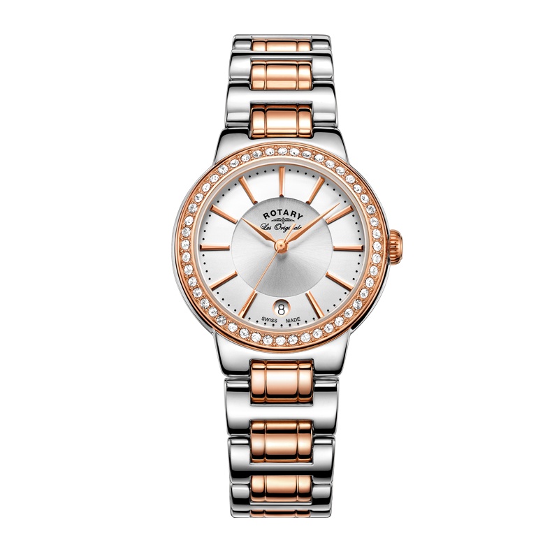 Rotary 劳特莱石英表女经典系列瑞士品牌休闲商务女士腕表LB90083-02L