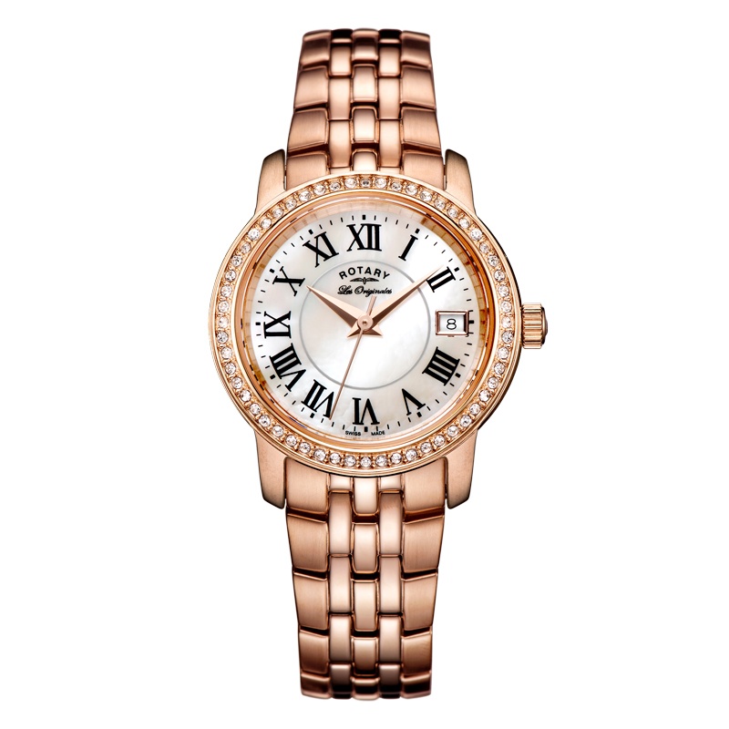 Rotary 劳特莱石英表女经典系列瑞士品牌休闲商务女士腕表LB90093-41