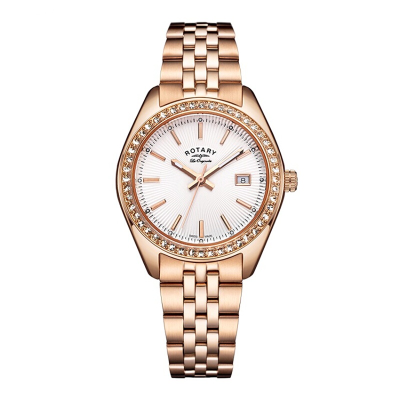 Rotary 劳特莱石英表女经典系列瑞士品牌休闲商务女士腕表LB90112-01