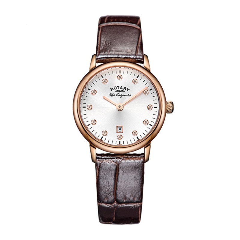 Rotary 劳特莱石英表女经典系列瑞士品牌休闲商务女士腕表LS90053-06