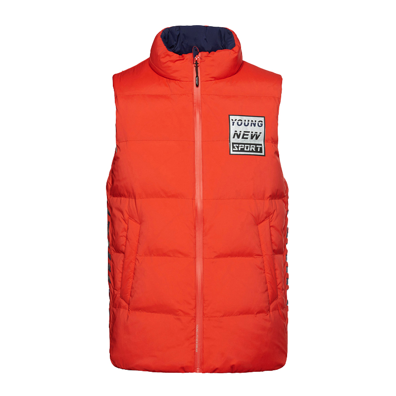 波司登BOSIDENG男士冬季短款立领休闲常规运动帅气马甲羽绒马夹B70132011