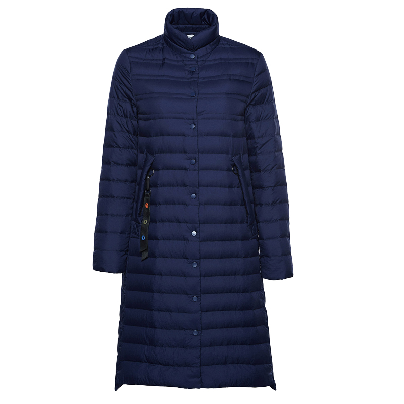 波司登BOSIDENG女士秋季常规款百搭女装外套显瘦女中长款连帽羽绒服 女B70131108