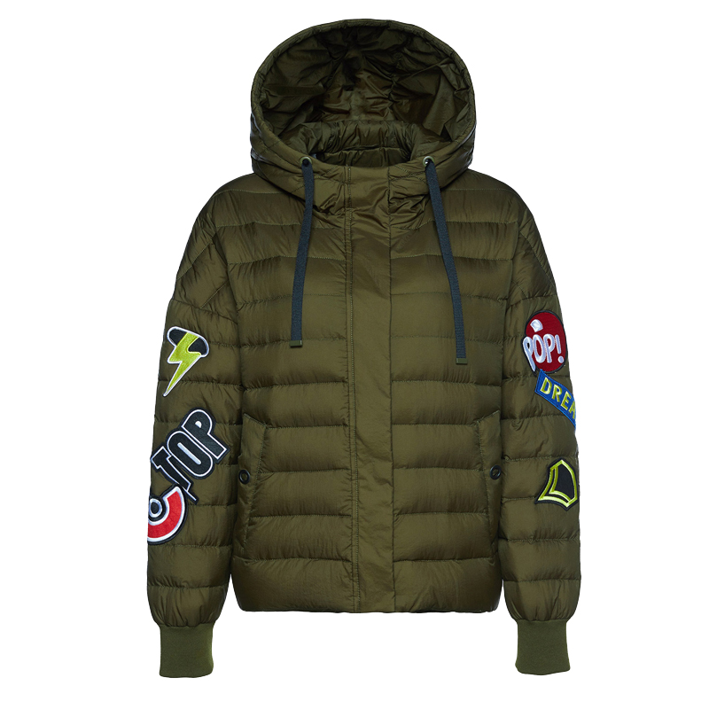 波司登BOSIDENG女士冬季常规款韩版时尚短款连帽薄款羽绒服 女轻薄潮B70132132